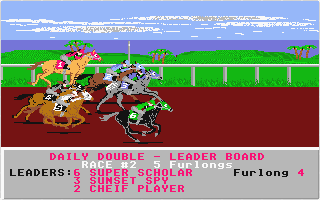 Daily Double Horse Racing atari screenshot