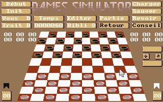 Dames Simulator atari screenshot