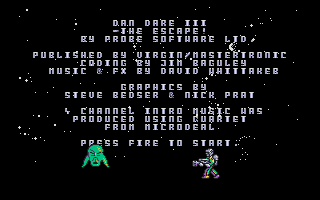 Dan Dare III - The Escape atari screenshot