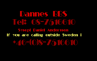 Dannes BBS — screenshot 1