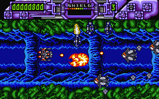 Darius+ atari screenshot