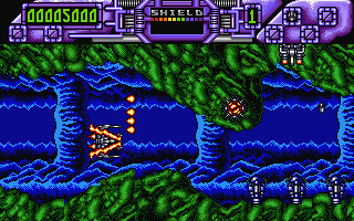 Darius+ atari screenshot