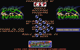 Dark Fusion atari screenshot