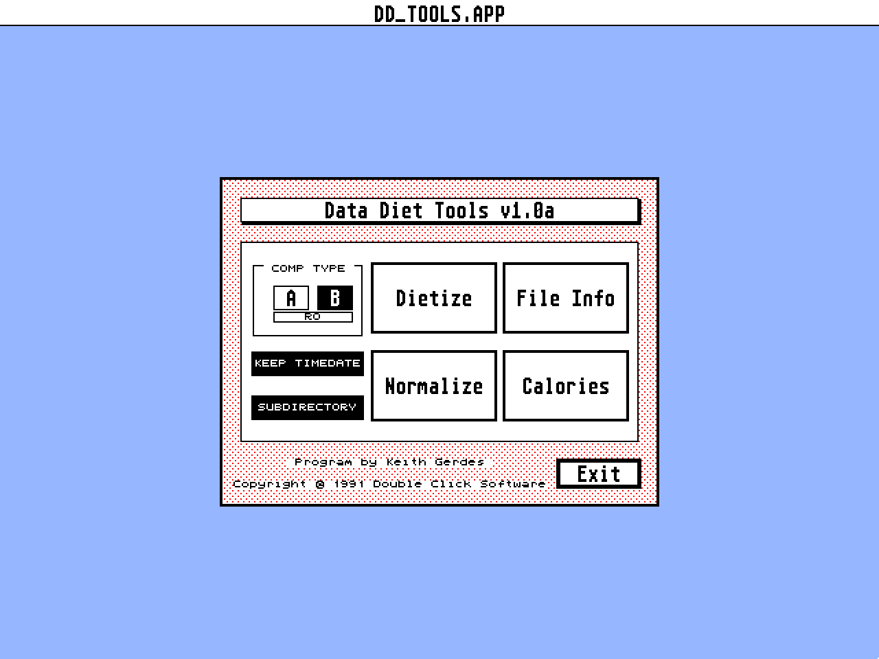 Data Diet — screenshot 1