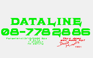 Dataline BBS Demo — screenshot 1