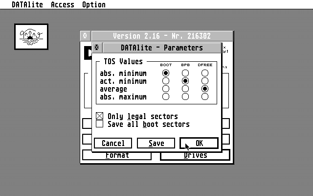 DATAlite atari screenshot