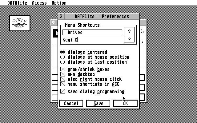 DATAlite atari screenshot