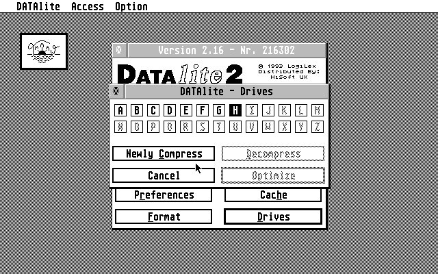 DATAlite atari screenshot