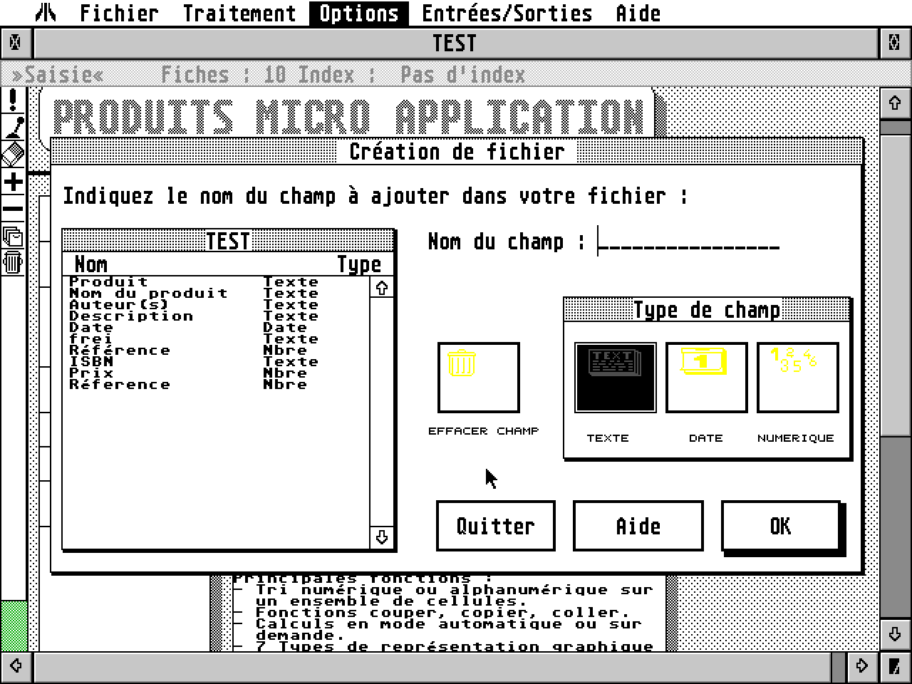 Datamat ST atari screenshot
