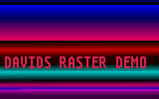 Davids Raster Demo atari screenshot