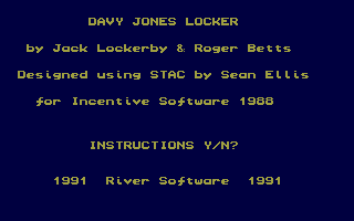 Davy Jones Locker atari screenshot