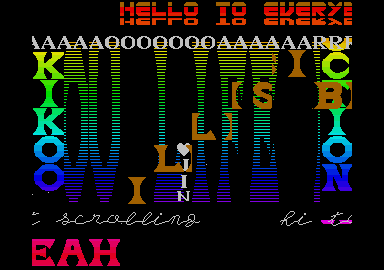 D.C.K Megademo atari screenshot