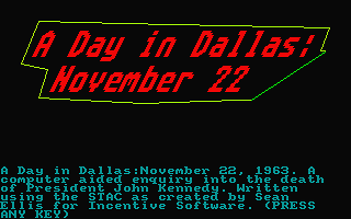 Death of a President (The) atari screenshot