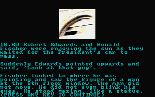 Death of a President (The) atari screenshot