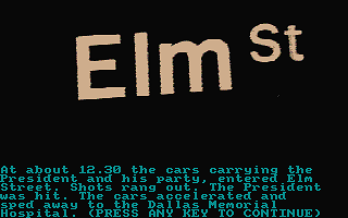 Death of a President (The) atari screenshot