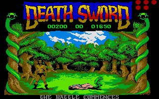 Death Sword atari screenshot