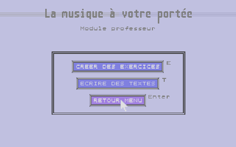 Déclic Solfège atari screenshot