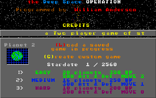 Deep Space Operation (The) atari screenshot