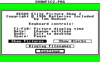 Degas Elite atari screenshot