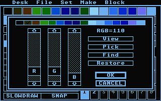 Degas Elite atari screenshot