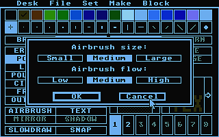 Degas Elite atari screenshot
