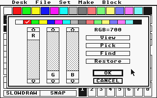 Degas Elite atari screenshot