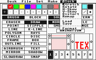Degas Elite atari screenshot