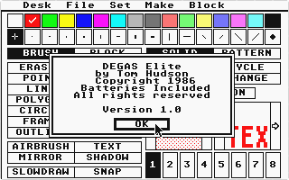 Degas Elite atari screenshot