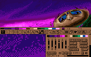 Deluxe Paint ST atari screenshot