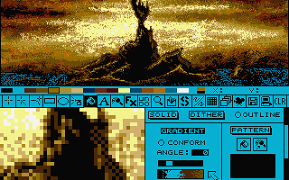 Deluxe Paint ST atari screenshot