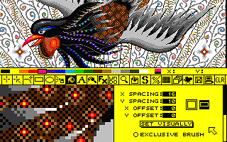 Deluxe Paint ST atari screenshot