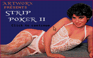 Deluxe Strip Poker II atari screenshot