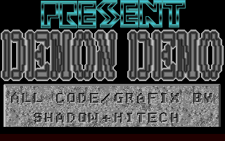 Demon demo atari screenshot