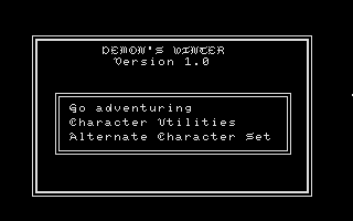 Demon's Winter atari screenshot