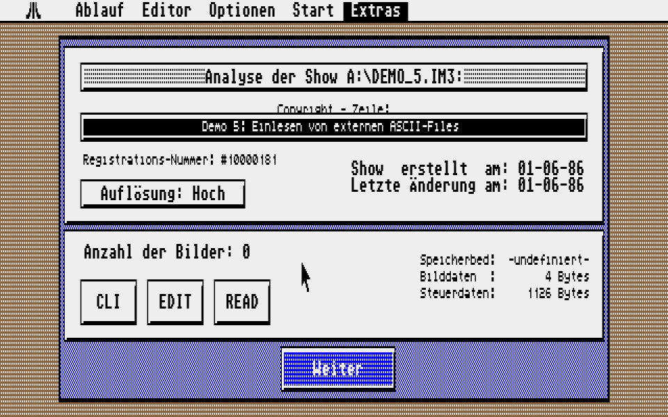Denise Graphics Interpreter atari screenshot