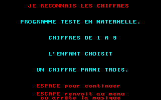 Denver Présente Je Découvre les Chiffres atari screenshot