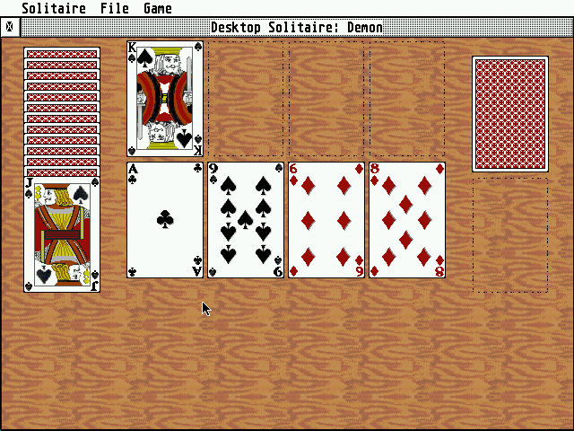 Desktop Solitaire [Falcon030] [TT030] atari screenshot