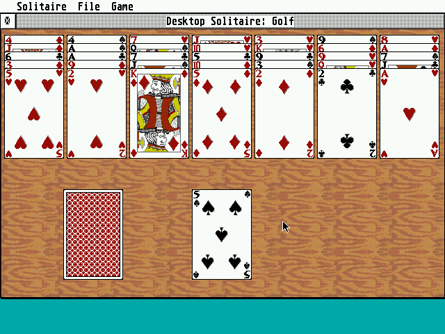 Desktop Solitaire [Falcon030] [TT030] atari screenshot