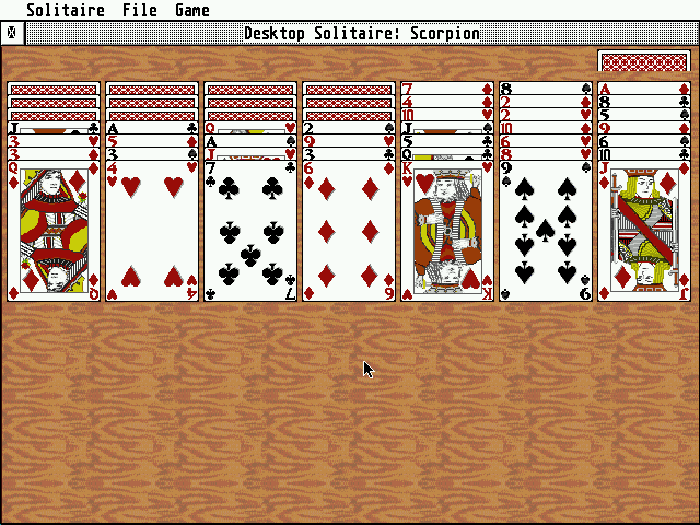 Desktop Solitaire [Falcon030] [TT030] atari screenshot