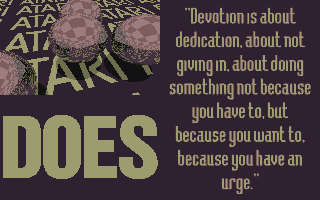 Devotion atari screenshot