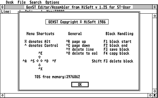 Devpac atari screenshot