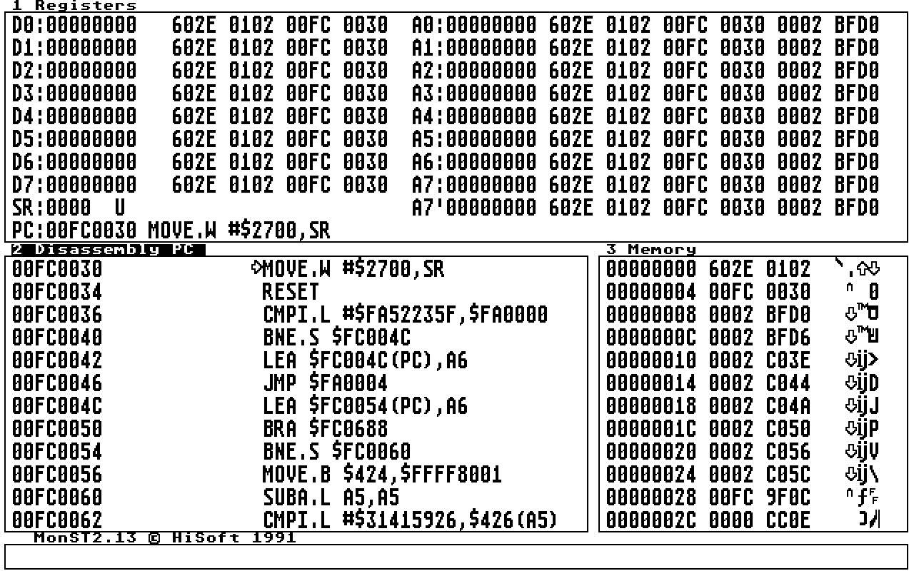 Devpac atari screenshot