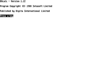 DGCalc — screenshot 1