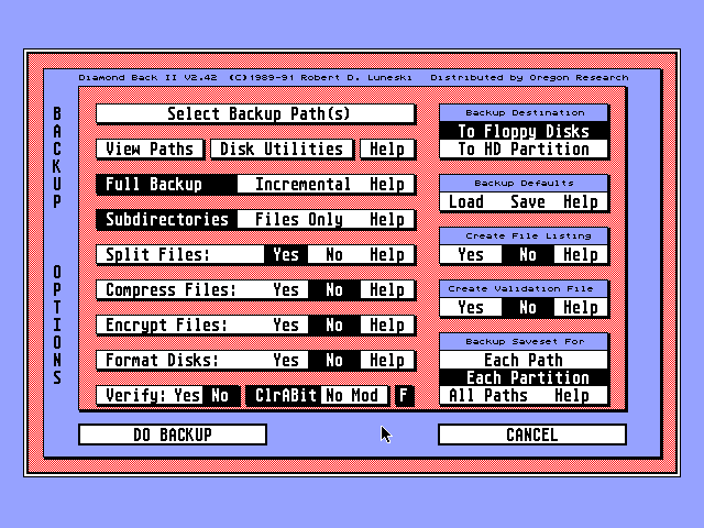 Diamond Back II atari screenshot