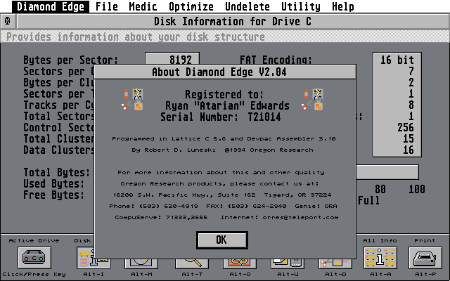 Diamond Edge atari screenshot
