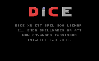 Dice atari screenshot