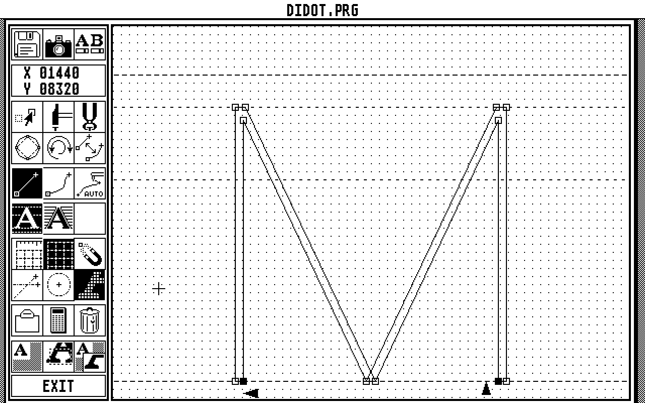 Didot Fonteditor atari screenshot