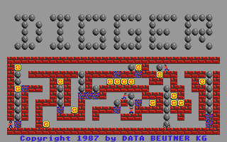 Digger atari screenshot