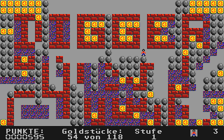 Digger atari screenshot