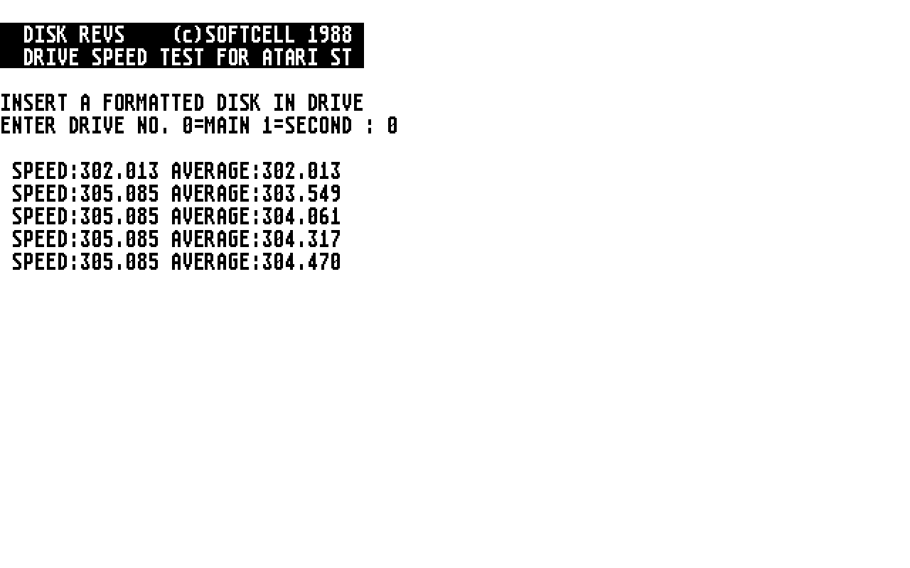 Disector ST atari screenshot